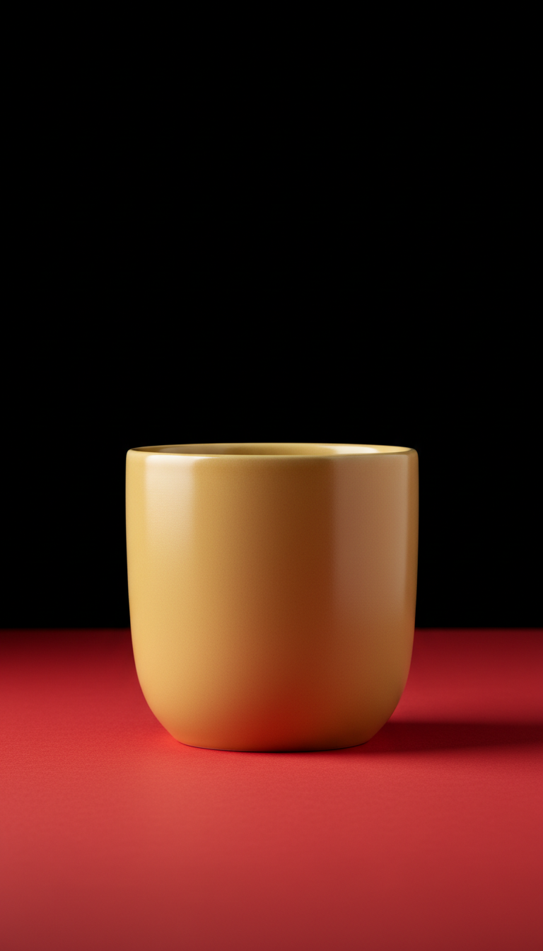 Branded Ceramic Mug in Sunlit Gold
